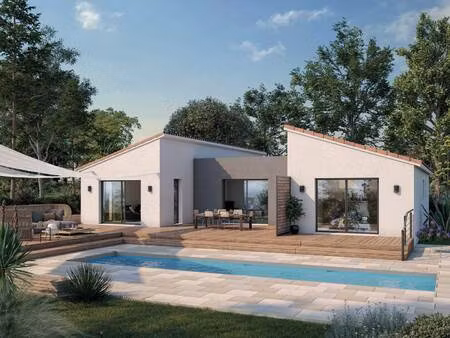 terrain avec maison neuve à vendre