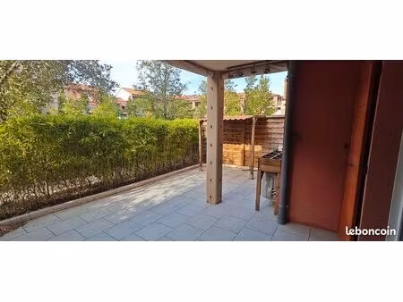 appartement t2 40m² + 1 dressing/bureau + jardin