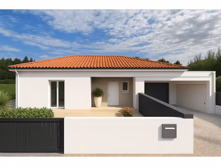 terrain avec maison neuve à vendre