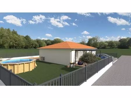 terrain avec maison neuve à vendre