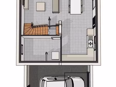 terrain avec maison neuve à vendre