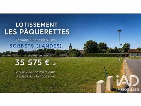 terrain constructible viabilisé à vendre