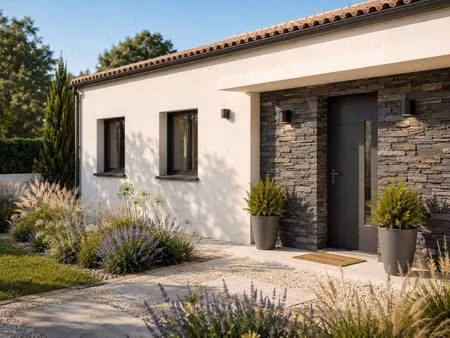 terrain avec maison neuve à vendre
