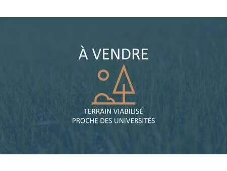 terrain constructible viabilisé à vendre