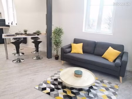 t2 centre ville 40m² meublé et équipé