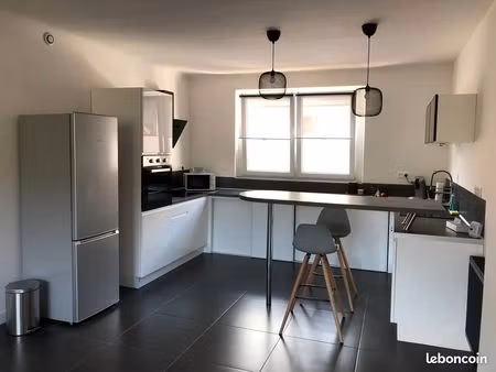 t2 meublé 60 m² entièrement rénové – fibre – saint-avold