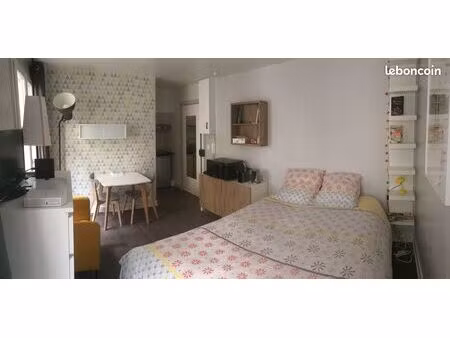 studio meublé cosy tout équipé - 21 m² - métro palais royal