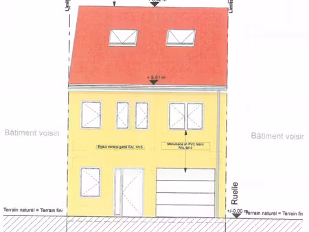 en vente maison jumelée 100 m² – 85 000 € |audun-le-tiche