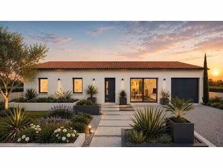 terrain avec maison neuve à vendre
