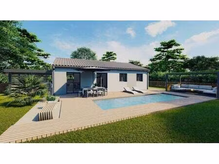 terrain avec maison neuve à vendre