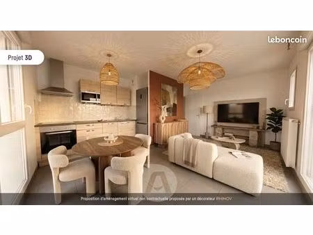appartement 3 pièces 57 m²