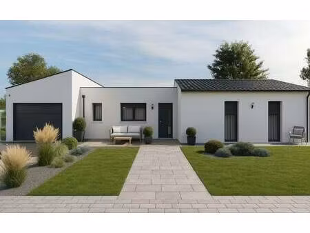 terrain avec maison neuve à vendre