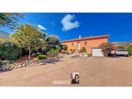 exclusivite montesquieu des albères villa récente de 4 faces de plain-pied avec piscine...