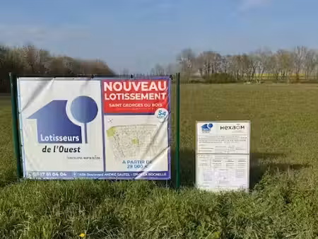 vente terrain 202 m² à saint-georges-du-bois (17700)  29 000 €