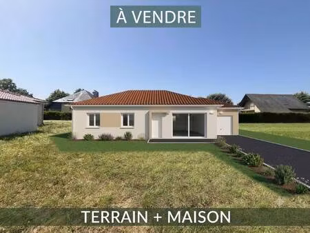 terrain avec maison neuve à vendre