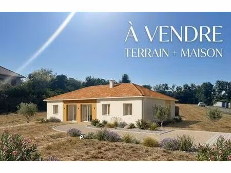 terrain avec maison neuve à vendre