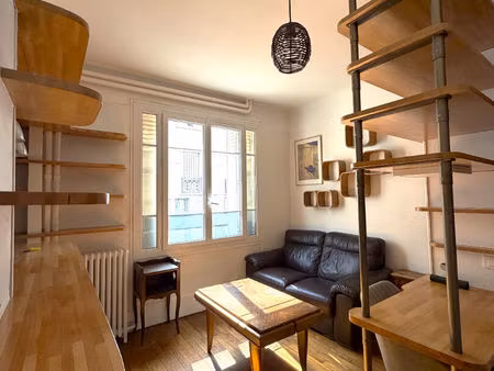 paris 19 : studio de 27.94m² loué meublé