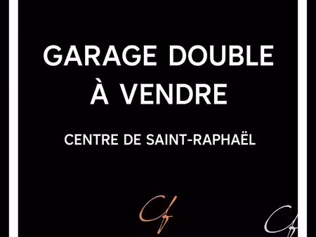 garage double en plein centre de st raphael