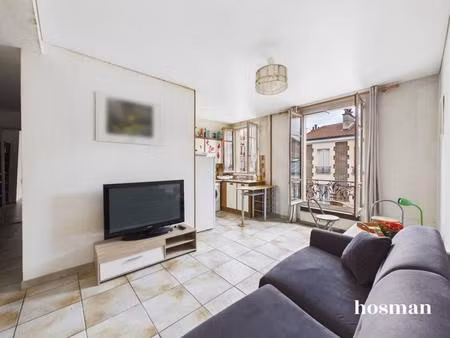 beau 2 pièces de 37m² à rafraichir - calme et lumineux - rue beaurepaire  pantin
