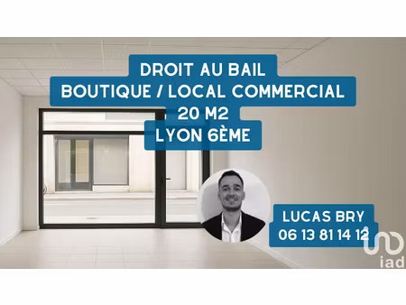vente locaux professionnels 0 pièces 20 m² à lyon 6ème (69006)  60 000 €