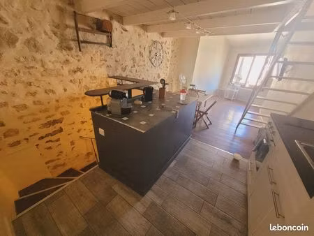 appartement meublé t2 avec bureau 43m² en duplex