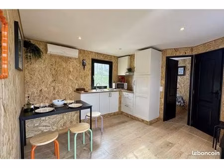 mobil-home 32 m² meublé – eau et électricité incluses – résidence avec piscine