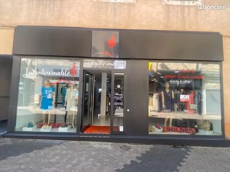 fond de commerce rue piétonne