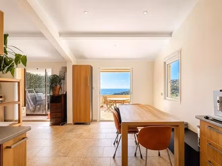 théoule-sur-mer / le trayas - appartement esprit maison avec vue mer panoramique  terrasse