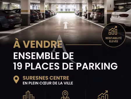 lot de 19 parkings - investissement - suresnes centre