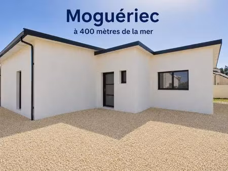 maison contemporaine neuve (2026) à moguériec – la mer et le port à pied