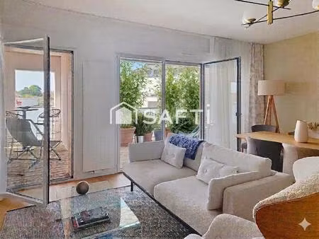 très bel apt meublé-3 ch-2 sdb-terrasses-pkg