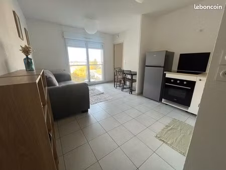 t2 meublé lumineux + garage box fermé