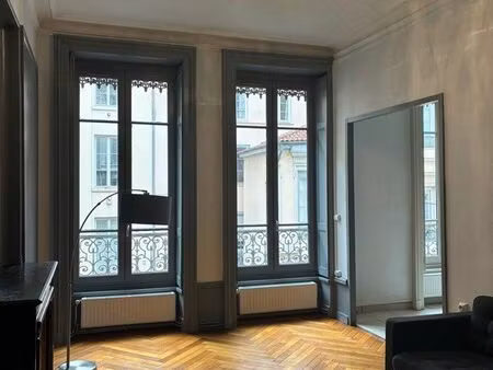 t3 meublé 78m² – lyon 2 presqu’île (rue de brest) | standing & cachet