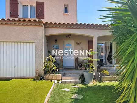 palau-del-vidre : jolie villa de 100 m² avec piscine  garage et vie de plain-pied à 500 m 