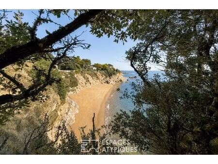 appartement d'exception avec vue mer et jardin privatif à saint-marc-sur-mer.