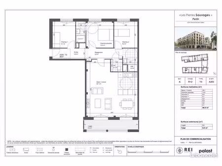 4 pieces pantin a203