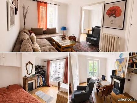 3 pièces 65 m²- paris 75014 · quartier alesia - sous location