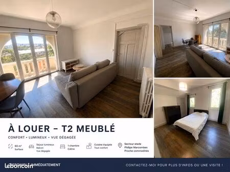 grand t2 meublé