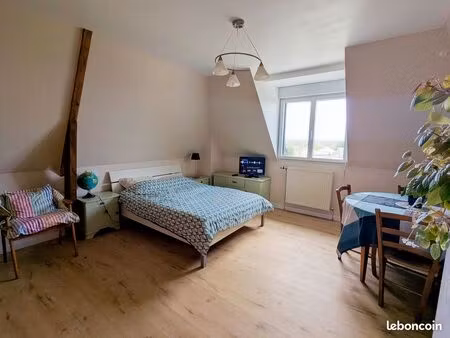 chambre confortable avec coin cuisine et sdb privé