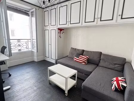 t1 meublé 21 m² paris 17e avec cusine séparée — direct propriétaire  sans agence