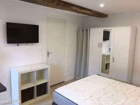 studio meublé avec jardin