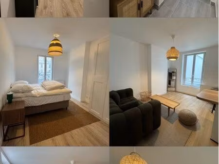 clichy – appartement meublé 2 pièces de 43m²  entièrement rénové