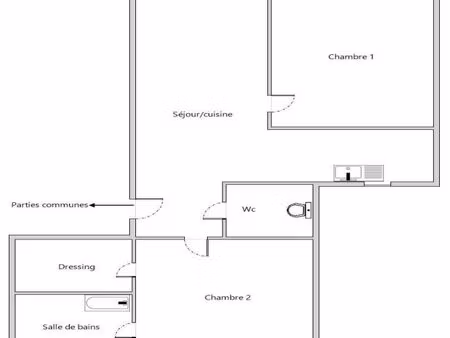 à louer – appartement t3 de 75 m² place de la république