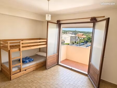 studio vue mer-narbonne plage