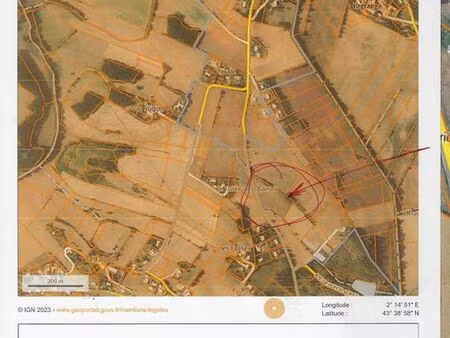 terrain garrigues parcelles non atenantes