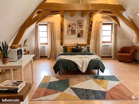 auxerre c-v  grand studio t1 meublé  42 m2