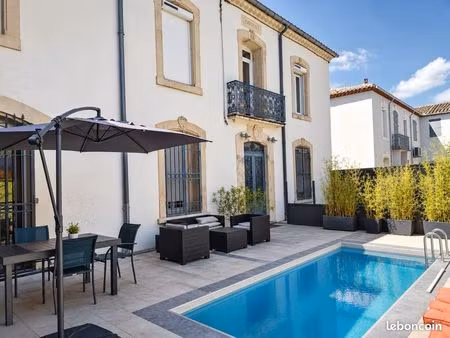 maison de maître de 200 m² avec piscine – narbonne – 430 000