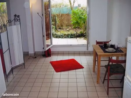 grand studio meublé refait à neuf avec jardin privatif – alfortville centre