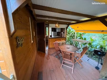location bungalow en bois