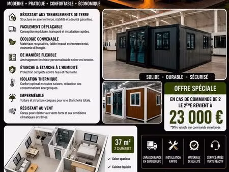 vente maison conteneur